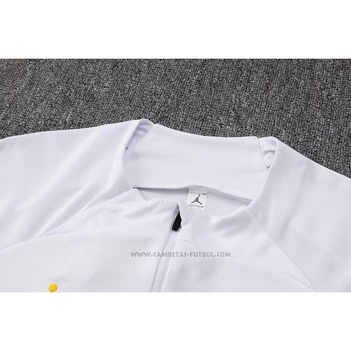 Chandal de Sudadera del Paris Saint-Germain Jordan Nino 2023-2024 Blanco